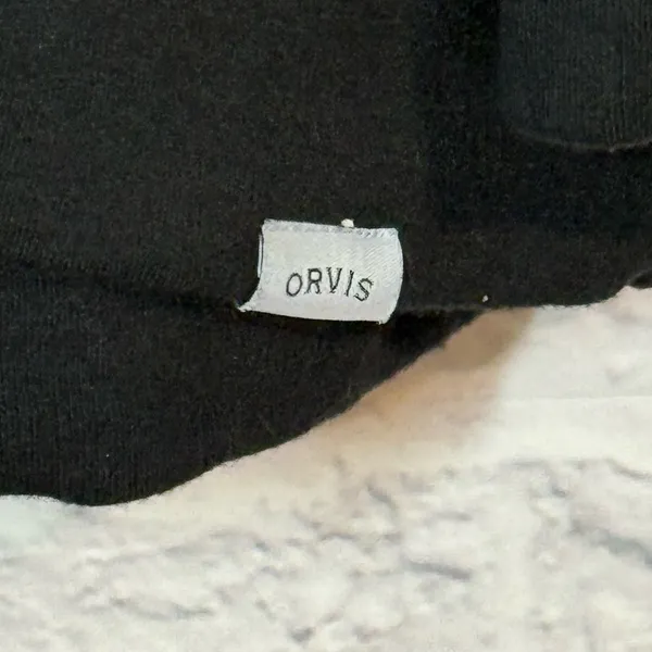 Orvis Classic Black Crewneck Sweatshirt, Large - Image 2