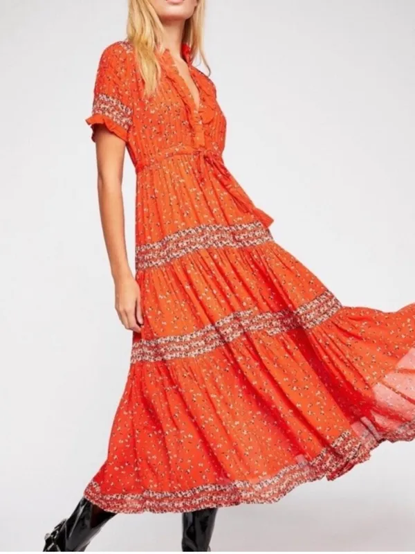 Free people Rare Feeling Printed Maxi Dress - Image 2