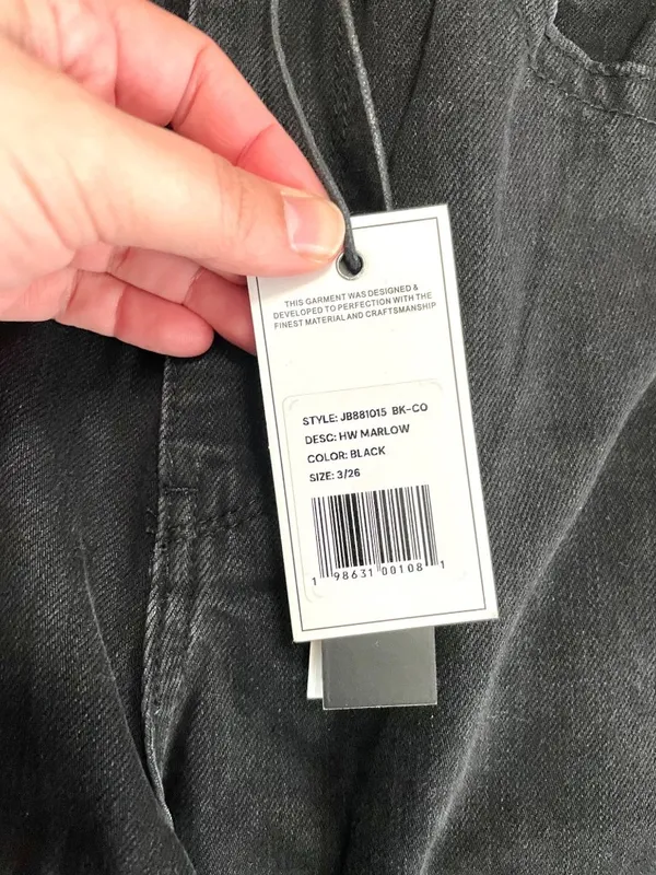 NWT Judy Blue Rigid Magic High Waist Marlow Black Size 3/26 Jean Trouser - Image 5