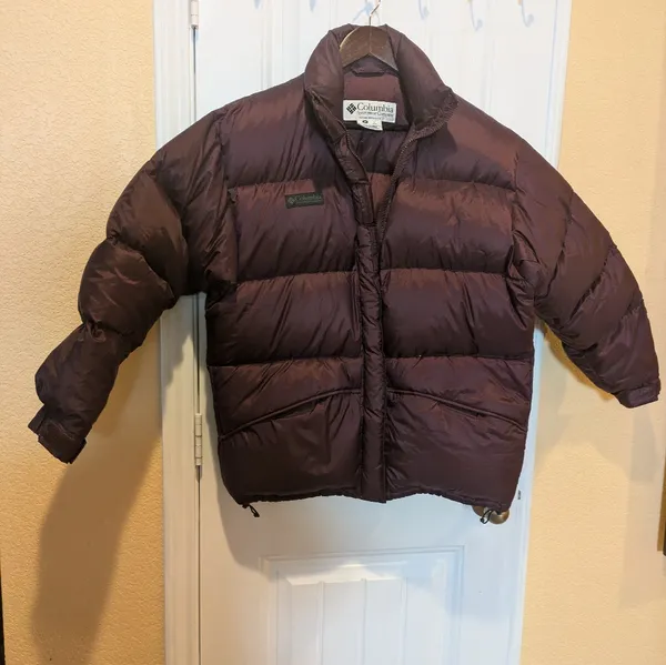 Columbia Purple Down Filled Long Sleeve Full Zip Puffer Jacket Sz Large - Image 2