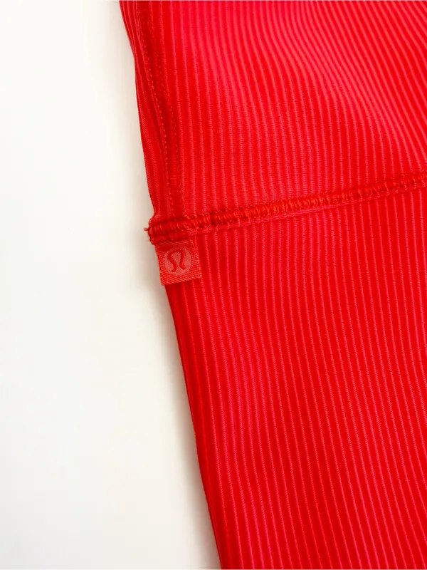 Lululemon Power Pivot Ribbed Tank Crop Top Love Red - Image 8