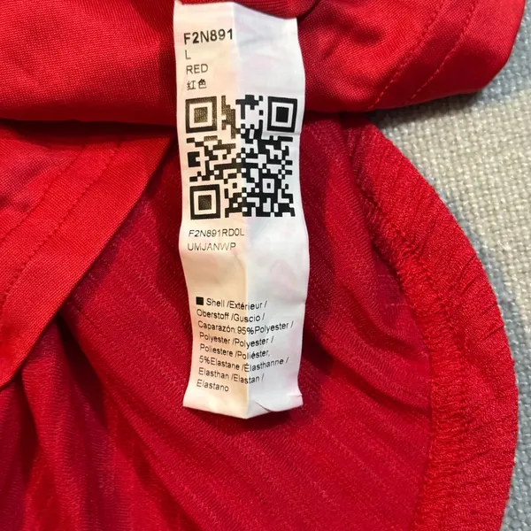 Red Puff Sleeve Mini Dress Size Large NWT Square Neck‎ Lace Up Ruched Boho - Image 4