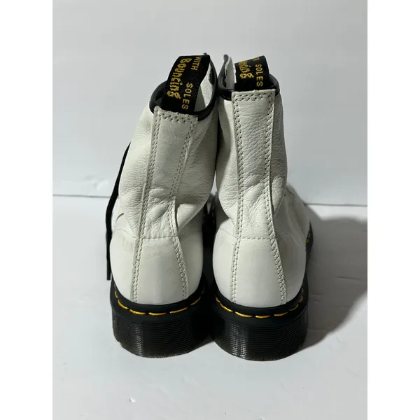 Dr. Martens 1460 Laced White Leather Ankle Boots Women's US 6 - Image 3