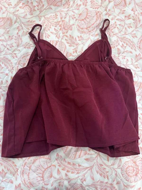Shein Burgundy Top - Image 2