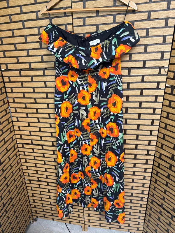 Vestique Floral Strapless Maxi Dress Size Medium - Image 2