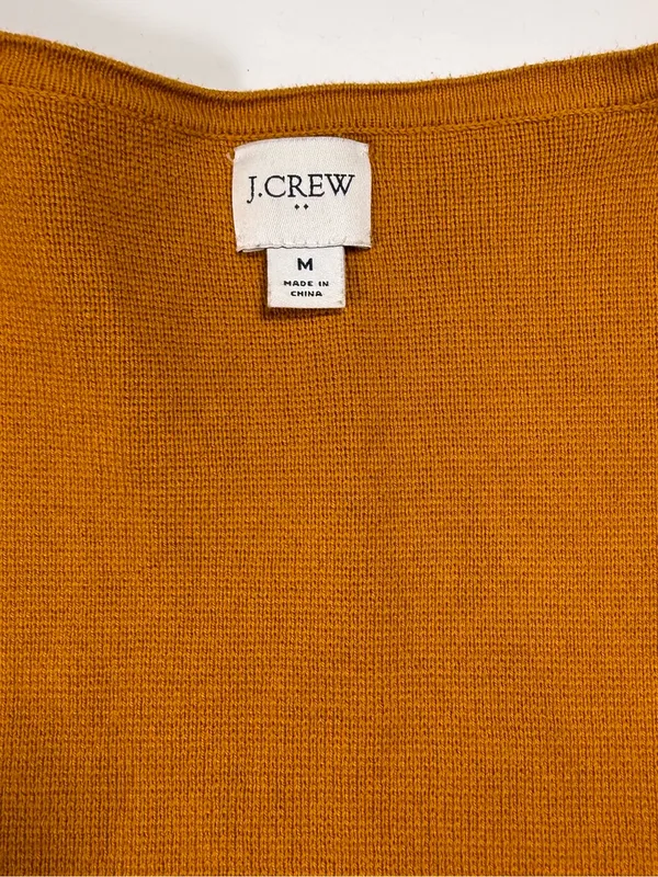 J. Crew 100% Cotton Pumpkin Open-Front Cardigan Coat - Image 6