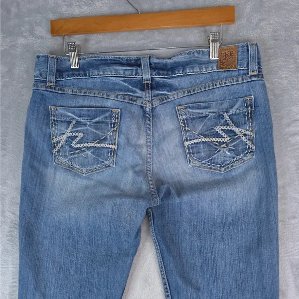 BKE Jeans Womens 34x20 Blue Culture Boot Cut Off Crop Raw Hem DIY Ankle Cropped‎ - Image 3