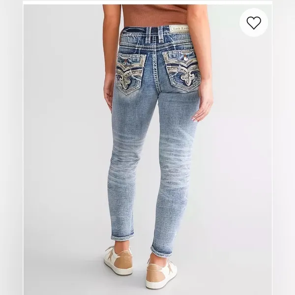Rock Revival Maia Easy Ankle Skinny Stretch Jean Size 28 Inseam 24in - Image 2