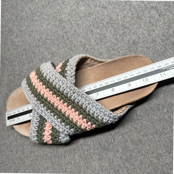 Boho Crochet Slides‎ Sandals Multi Color Maeve Anthropologie 41 - Image 8