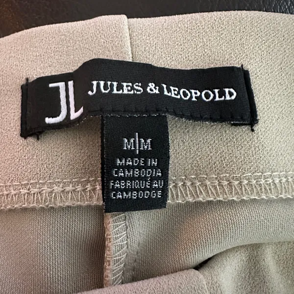 Jules‎ & Leopold Women Sailor Dress Pants Beige M Career Quiet Luxury Clean Girl - Image 4