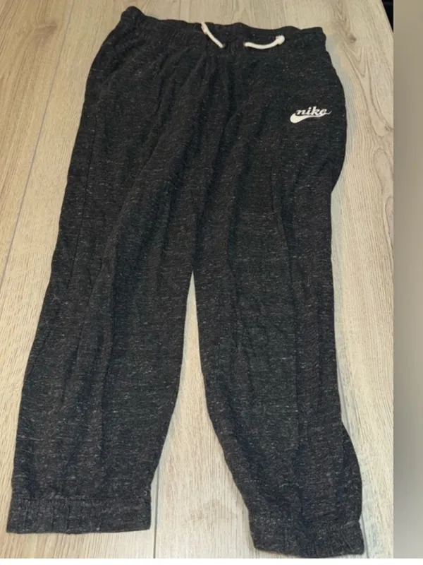 Nike grey white Jogger Pants sweatpants - Image 2