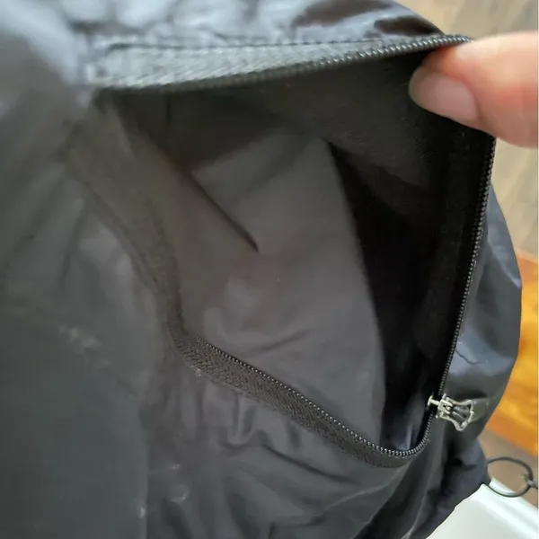 Marmot Jacket Full Zip Wind Rain Fleece Lined Lightweight Packable Pockets Black - Image 14