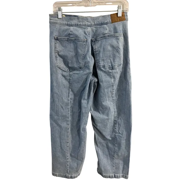 Madewell The Emmett Wide Leg Crop Jean: Welt Pocket Edition Womens 28 Blue NO604 - Image 3