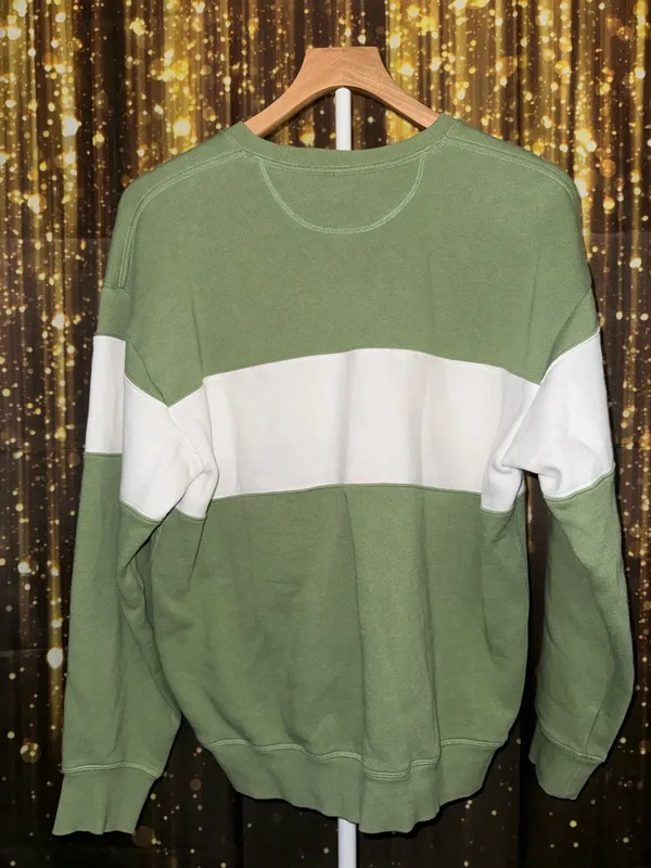 Green and white victoria's secret sweatshirt - Image 2