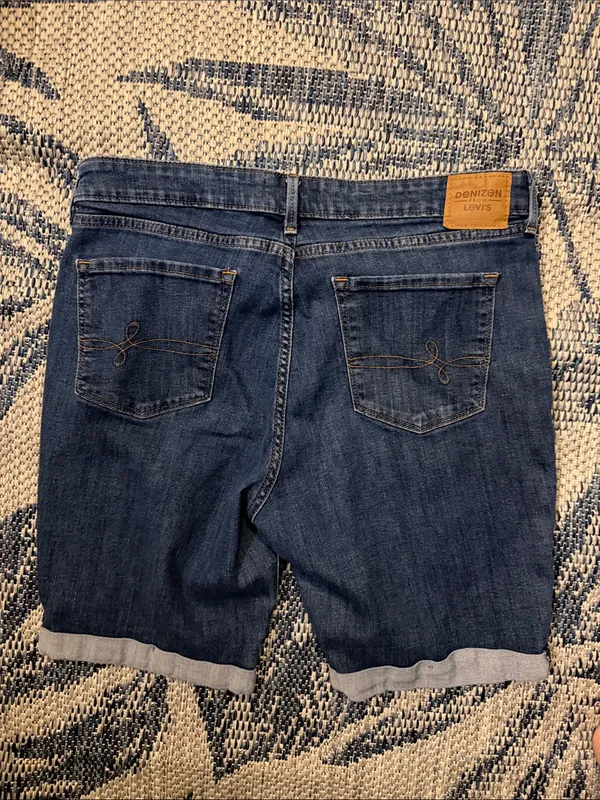Denizen from Levi's women’s  Denim Bermuda Shorts - Blue - Image 3