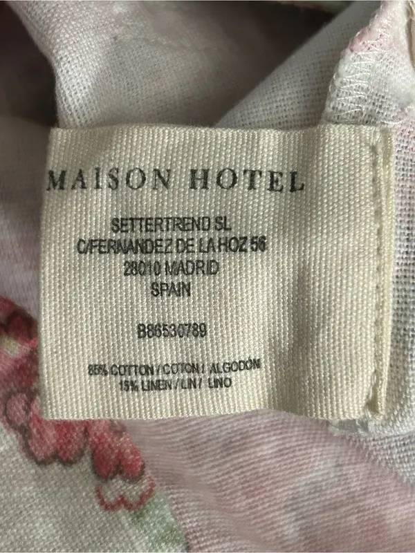Madison Hotel Women’s Floral Wide Leg Pink Rose Print Pants MD NWT - Image 11