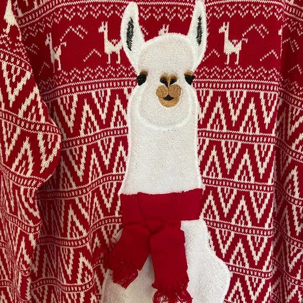 NWT | 33 Degrees men’s llama printed sweater —‎ large - Image 2