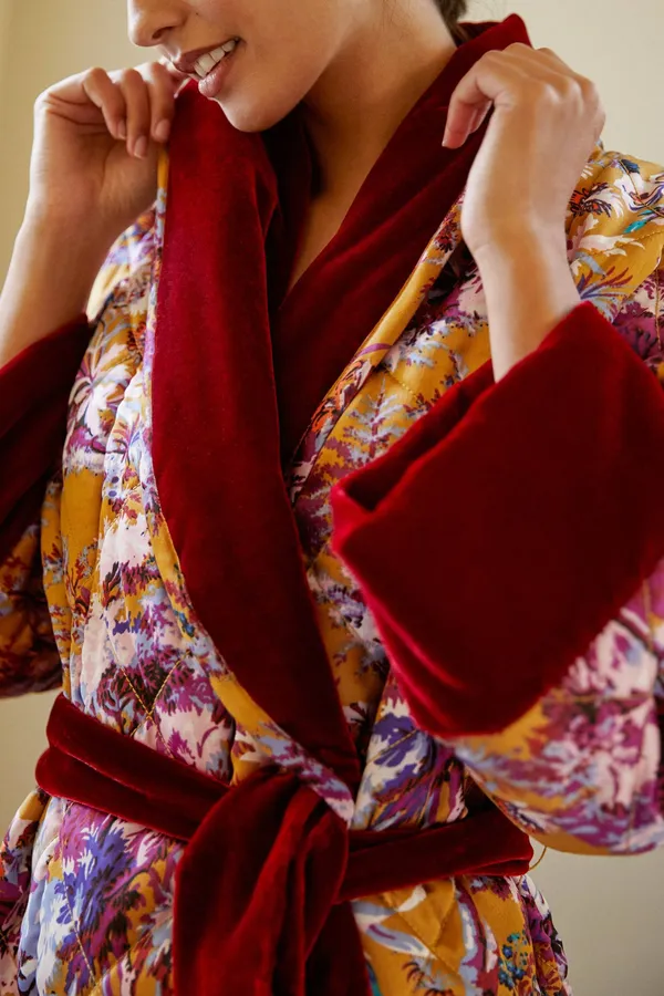 Anthropologie Quilted Robe - Image 10