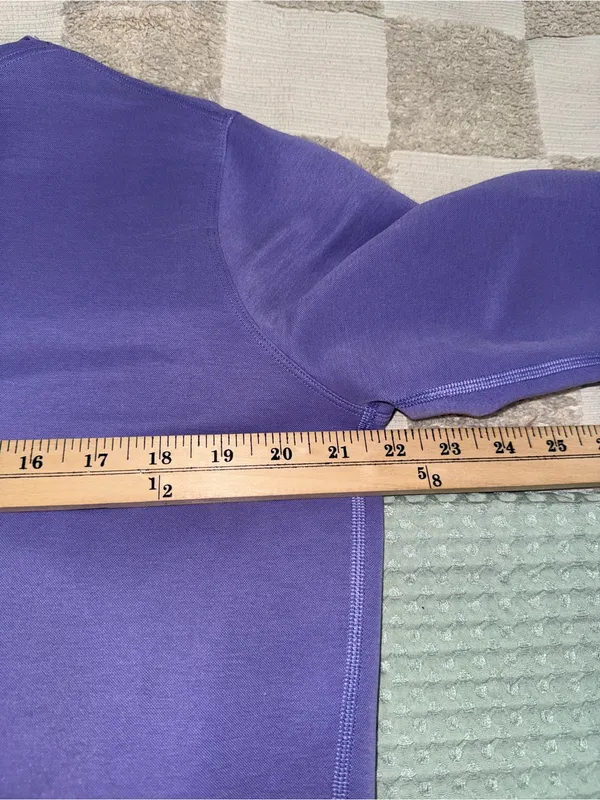 NWOT Lululemon Back in Action Long-Sleeve Shirt *Pique Dark Lavender‎ size 2 - Image 2