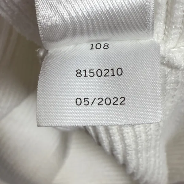 Revolve 1 State Balloon Sleeve V-neck Ribbed White Sweater W2264 Sz XL - Image 7