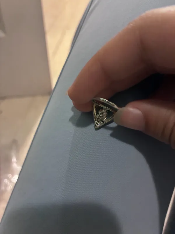 Silver-Tone Southwestern Geometric Fashion Ring - Image 3