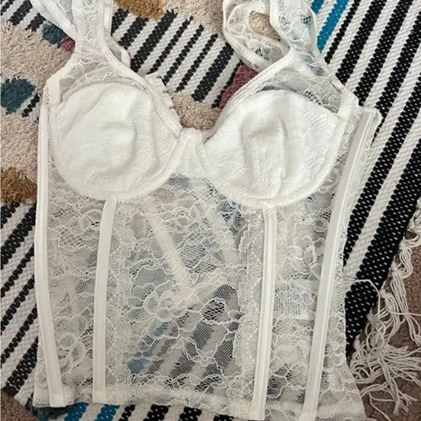 Edikted‎ small white corset top - Image 2
