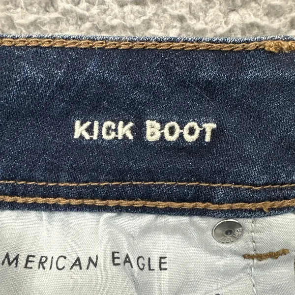American Eagle Low Rise Kick Boot Jeans Boho Festival Rodeo Women's 4 x 29 - Image 5