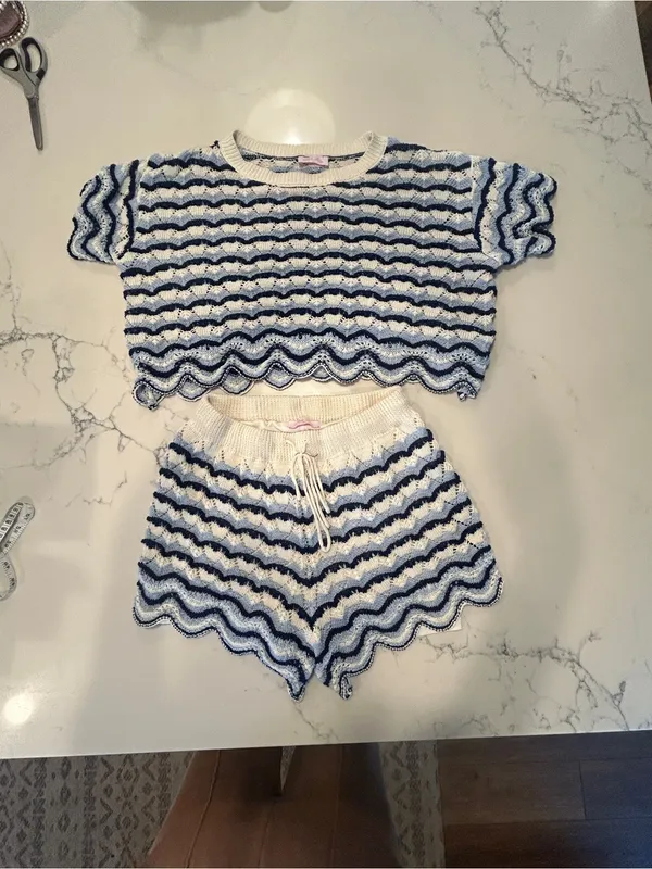 Pink Lily Sienna Stripe Set size small - Image 2