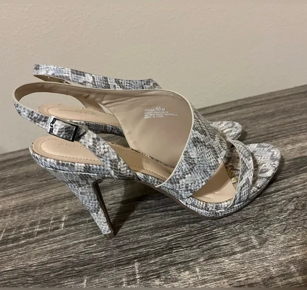 Andrew Geller Snakeskin Heels 10 - Image 4