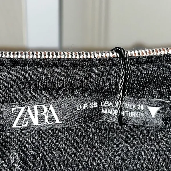 Zara Brown Plaid Square Neck Dress Size XS - Image 6