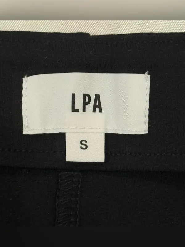 LPA High Waisted Belted Leggings Small Black Party Going Out City Chic Minimal - Image 10