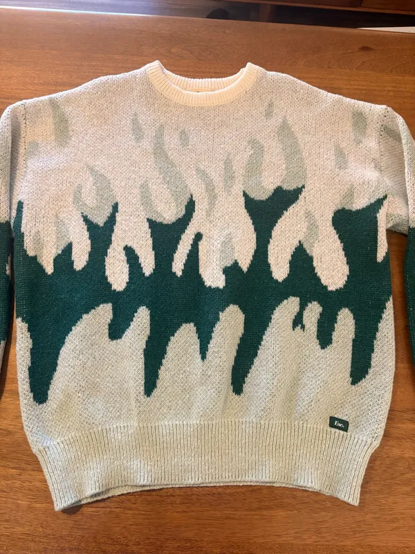 Esc sweater flame size S GREEN - Image 2