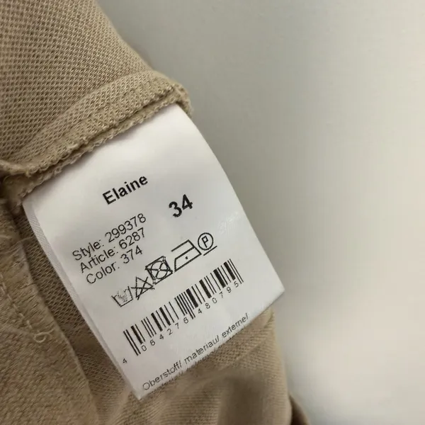 Raffaello Rossi Elaine‎ Wide Leg Trouser Pants in Natural Size EU 34 - Image 5