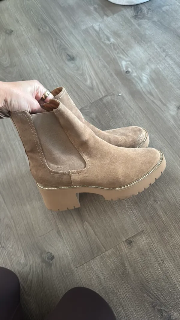 Suede Boots Brown Size 10 - Image 2