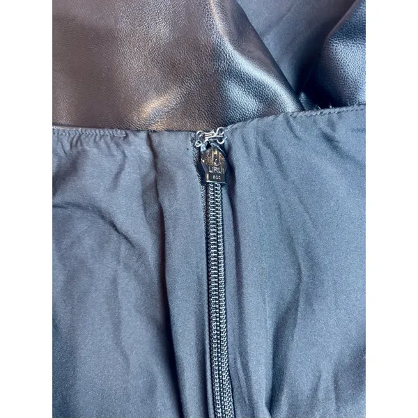 Abercrombie & Fitch Vegan Leather Skort Black High Rise Mini Skirt Shorts M - Image 6