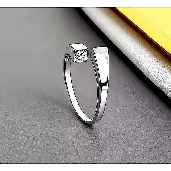 Sparkling Bypass Ring | 14k Over Sterling Silver‎ NEW - Image 2