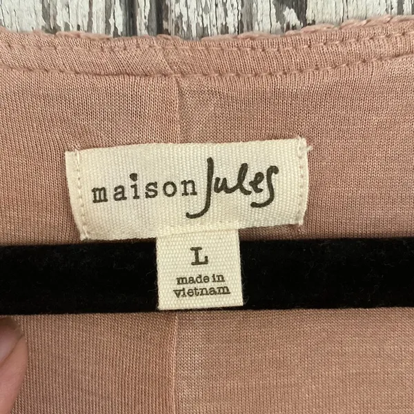Maison Jules pink & gold lace fit and flare dress - Image 4