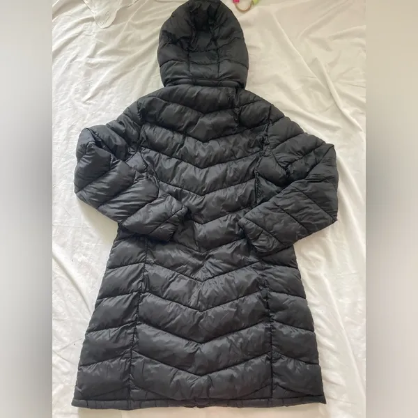 Charter Club Packable Hooded Puffer Coat Size Large Black - Image 4