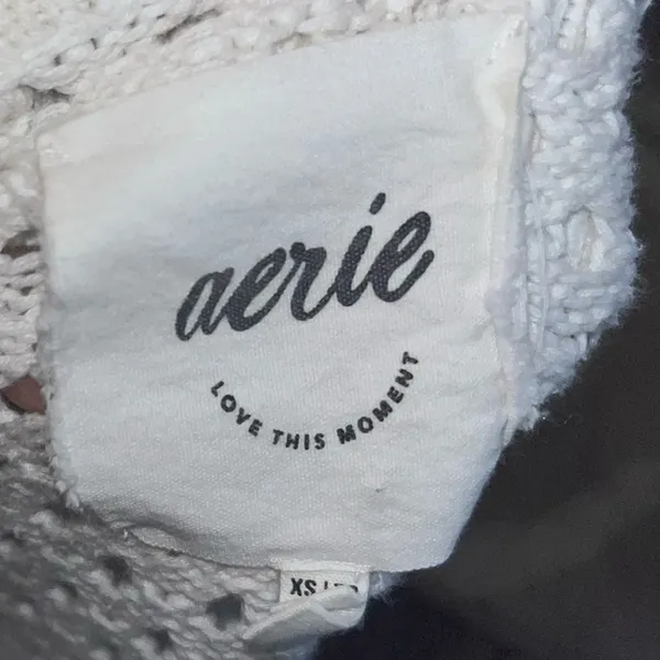 Aerie Open Knit Polo Sweater - Image 3