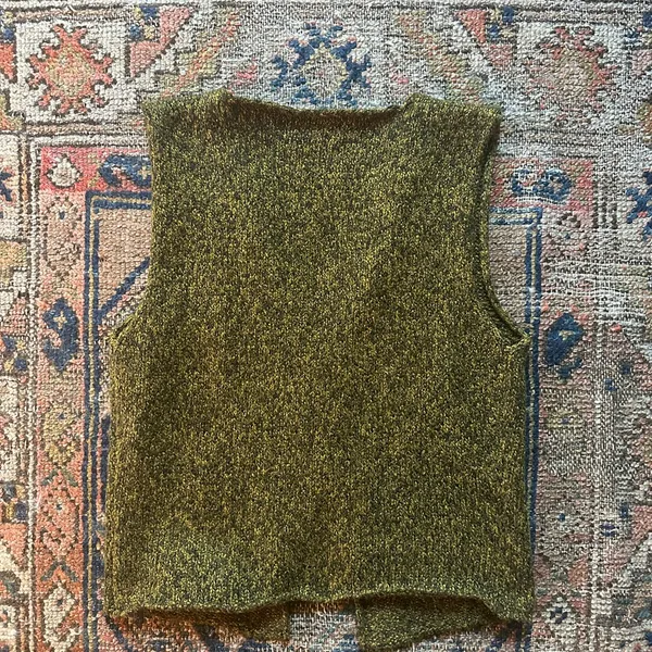 Rumored Prince Street Knitted V-Neck Sweater Vest - Image 2