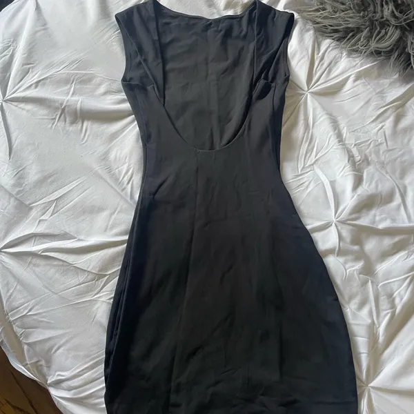 Aritzia One Shoulder Black Dress - Image 3