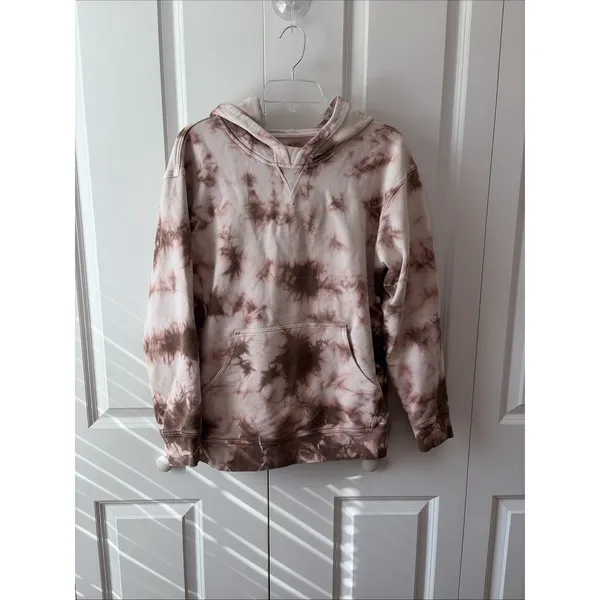 Lululemon All Yours Hoodie Fleece Sweatshirt Tie Dye Earth Dye Clay Size 8 - Image 2