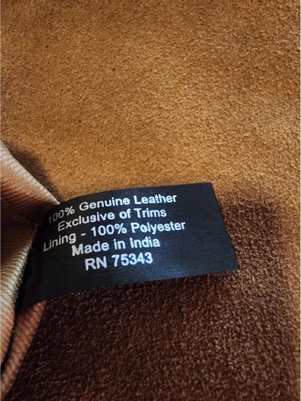Brown Genuine Leather Suede Hobo Shoulder Bag - Image 4