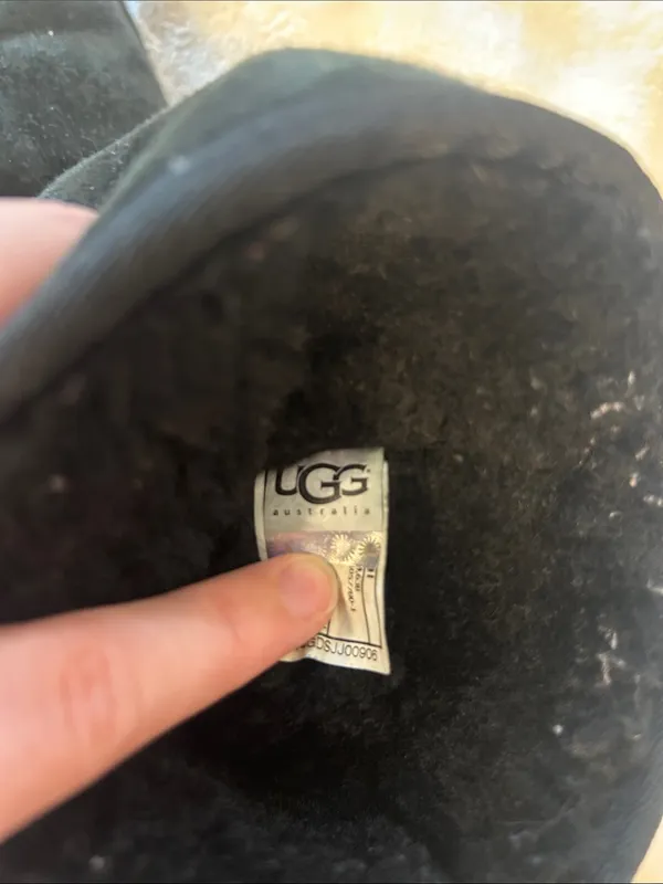 UGG Black Shearling Lined Boot - Image 2