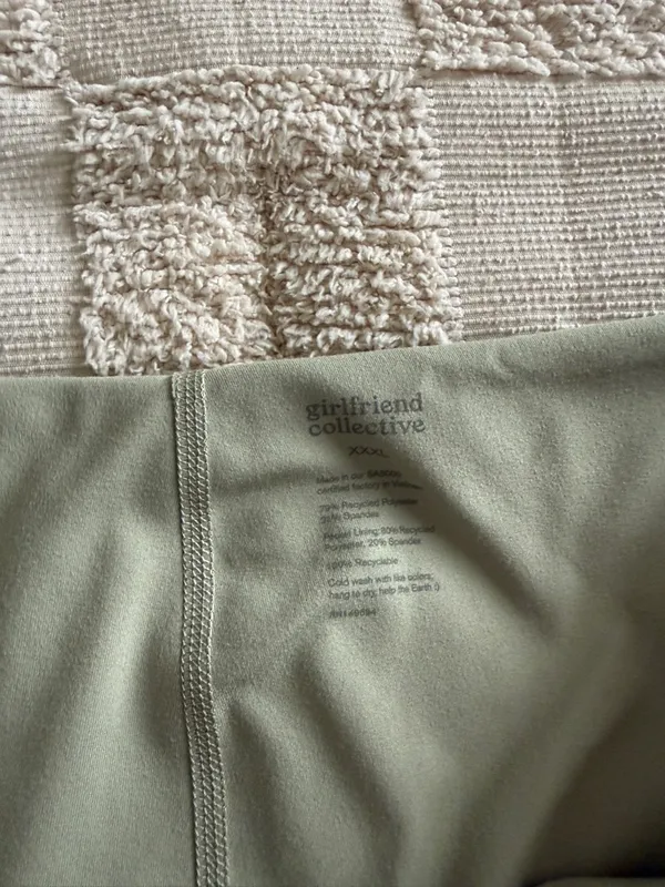 Girlfriend Collective Sport Skort Agave Sage Green Side Slit XXXL - Image 5