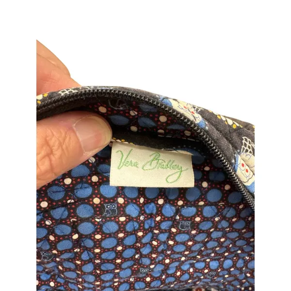 Vera Bradley blue Owl & Floral Print Quilted Backpack 16" x 14" SKU 7335 - Image 11