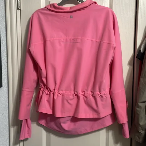 Sweaty Betty Fast Lane Running Peplum Jacket Athleisure Gym Pilates Coquette - Image 3