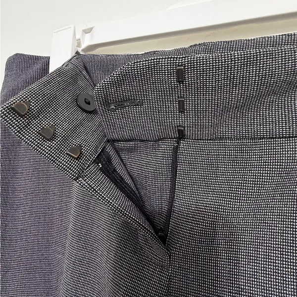 Express Design Studio Size 4 Dress Pants Micro Check Black White Career(A496)✨ - Image 7