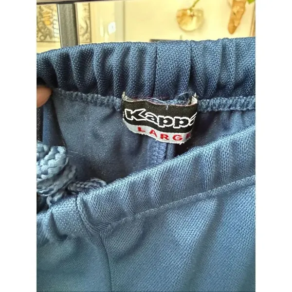 Kappa Cadet Blue Straight Leg Track Lounge Pants L - Image 5