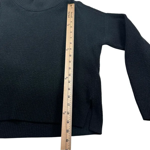 Abercrombie & Fitch Black Ribbed Turtleneck Sweater Size S - Image 2